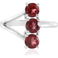 Mosambik-Granat-Silberring Mosambik-Granat-Silberring