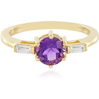 Sibirischer Amethyst-Silberring Sibirischer Amethyst-Silberring
