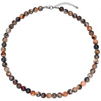 Schwarzer Gu Jiao-Achat-Silberhalskette Schwarzer Gu Jiao-Achat-Silberhalskette