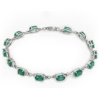 Sambia-Smaragd-Silberarmband Sambia-Smaragd-Silberarmband