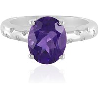 Sibirischer Amethyst-Silberring Sibirischer Amethyst-Silberring