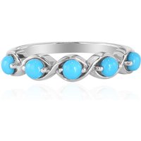 Sleeping Beauty-Türkis-Silberring Sleeping Beauty-Türkis-Silberring