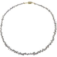 Silberfarbener Diamant-Silberhalskette (Adela Silber) Silberfarbener Diamant-Silberhalskette (Adela Silber)