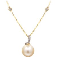 Goldene Südseeperlen-Goldhalskette (CIRARI) Goldene Südseeperlen-Goldhalskette (CIRARI)