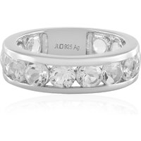 Weißer Topas-Silberring Weißer Topas-Silberring