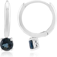 Londonblauer Topas-Silberohrringe Londonblauer Topas-Silberohrringe