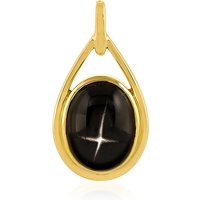 Indischer Stern-Diopsid-Goldanhänger Indischer Stern-Diopsid-Goldanhänger