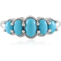 Sleeping Beauty-Türkis-Silberring Sleeping Beauty-Türkis-Silberring