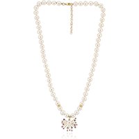 Weiße Süßwasserzuchtperlen-Goldcollier (Michelle Albala) Weiße Süßwasserzuchtperlen-Goldcollier (Michelle Albala)