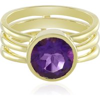 Sambia-Amethyst-Silberring Sambia-Amethyst-Silberring