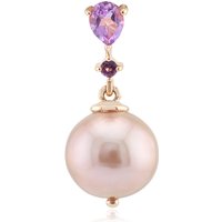 Purpurfarbene Ming-Perlen-Silberanhänger (TPC) Purpurfarbene Ming-Perlen-Silberanhänger (TPC)