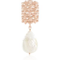 Weiße Süßwasserzuchtperlen-Silberanhänger (MONOSONO COLLECTION) Weiße Süßwasserzuchtperlen-Silberanhänger (MONOSONO COLLECTION)