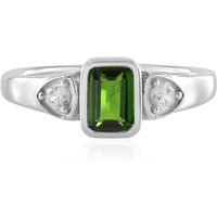Russischer Diopsid-Silberring Russischer Diopsid-Silberring