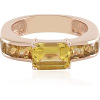Gelber Beryll-Silberring Gelber Beryll-Silberring