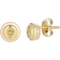 Gelber I2 Brillant-Silberohrringe Gelber I2 Brillant-Silberohrringe