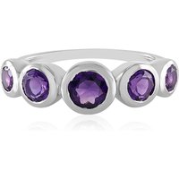 Sibirischer Amethyst-Silberring Sibirischer Amethyst-Silberring