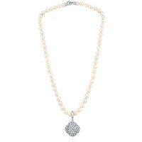 Himmelblauer Topas-Silberhalskette Himmelblauer Topas-Silberhalskette