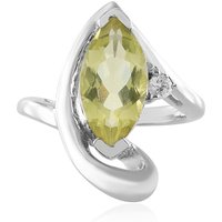 Limonen-Quarz-Silberring Limonen-Quarz-Silberring