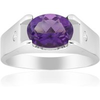 Marokkanischer Amethyst-Silberring Marokkanischer Amethyst-Silberring