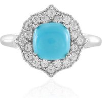 Sleeping Beauty-Türkis-Goldring Sleeping Beauty-Türkis-Goldring