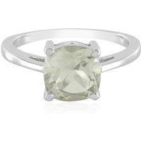 Grüner Amethyst-Silberring Grüner Amethyst-Silberring