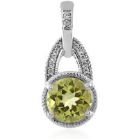 Limonen-Quarz-Silberanhänger Limonen-Quarz-Silberanhänger