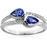 Tansanit-Silberring Tansanit-Silberring