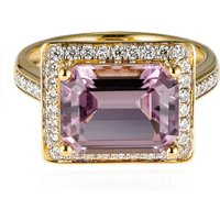 Pinkfarbener Diaspor-Goldring (AMAYANI) Pinkfarbener Diaspor-Goldring (AMAYANI)