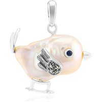 Pfirsichfarbene Süßwasserzuchtperlen-Silberanhänger (TPC) Pfirsichfarbene Süßwasserzuchtperlen-Silberanhänger (TPC)