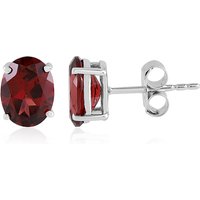 Indischer Granat-Silberohrringe Indischer Granat-Silberohrringe