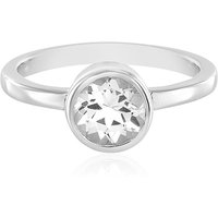 Weißer Topas-Silberring Weißer Topas-Silberring