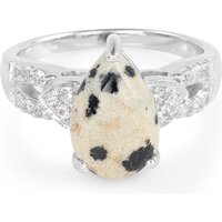 Dalmatiner-Jaspis-Silberring Dalmatiner-Jaspis-Silberring