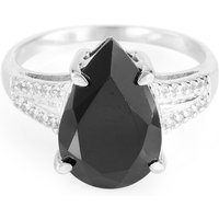 Schwarzer Spinell-Silberring Schwarzer Spinell-Silberring