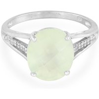 Prehnit-Silberring Prehnit-Silberring