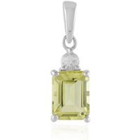 Ouro Verde-Quarz-Silberanhänger Ouro Verde-Quarz-Silberanhänger