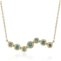 Himmelblauer VS1 Brillant-Goldcollier Himmelblauer VS1 Brillant-Goldcollier