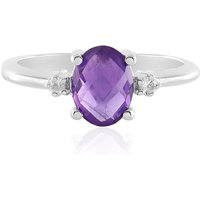 Sambia-Amethyst-Silberring Sambia-Amethyst-Silberring