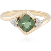 Chrom-Apatit-Silberring Chrom-Apatit-Silberring