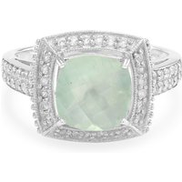 Prehnit-Silberring Prehnit-Silberring