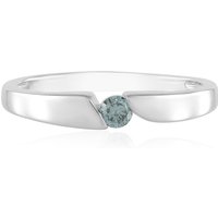 Himmelblauer SI2 Brillant-Goldring Himmelblauer SI2 Brillant-Goldring