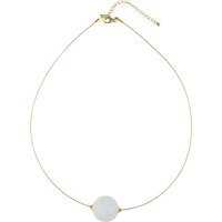 Weißer Quarz-Halskette Weißer Quarz-Halskette