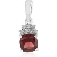 Mosambik-Granat-Silberanhänger Mosambik-Granat-Silberanhänger