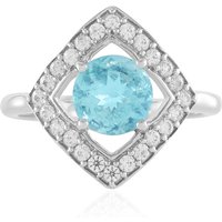 Blauer Apatit-Silberring Blauer Apatit-Silberring