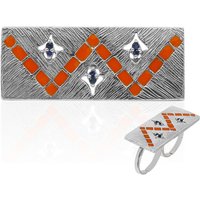 Blauer Saphir-Silberring (TPC) Blauer Saphir-Silberring (TPC)