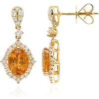 Mandarin-Granat-Goldohrringe (CIRARI) Mandarin-Granat-Goldohrringe (CIRARI)