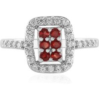 Tansania-Rubin-Silberring (Adela Silber) Tansania-Rubin-Silberring (Adela Silber)