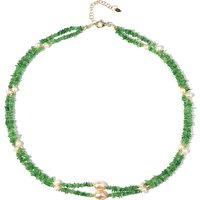 Tansania-Tsavorit-Silberhalskette Tansania-Tsavorit-Silberhalskette