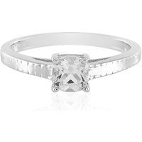 Weißer Topas-Silberring Weißer Topas-Silberring