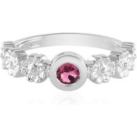 Pinkfarbener Turmalin-Silberring Pinkfarbener Turmalin-Silberring