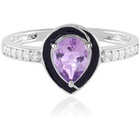 Lavendel-Amethyst-Silberring Lavendel-Amethyst-Silberring